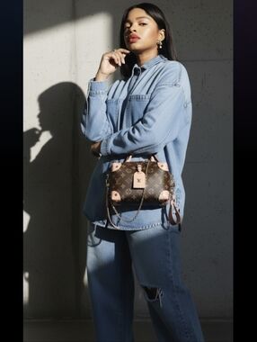 Louis Vuitton Petite Malle Souple in monogram canvas with a pink